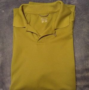 (5/$20) Men's Green Columbia polo
